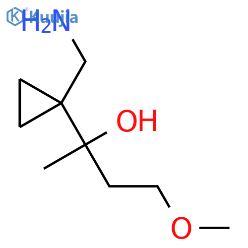 Cyclopropanemethanol, 1-(aminomethyl)-α-(2-methoxyethyl)-α-methyl- structure