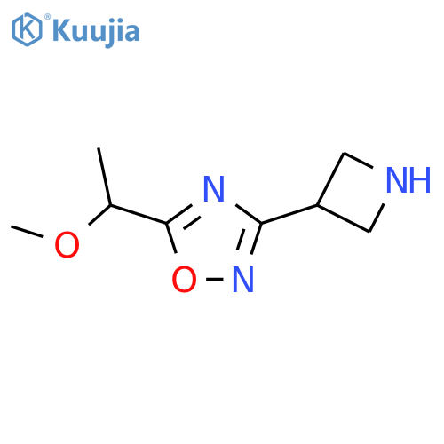 3-(Azetidin-3-yl)-5-(1-methoxyethyl)-1,2,4-oxadiazole structure