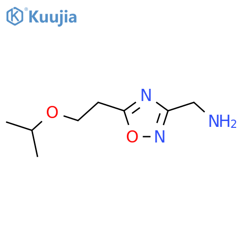 {5-[2-(Propan-2-yloxy)ethyl]-1,2,4-oxadiazol-3-yl}methanamine structure