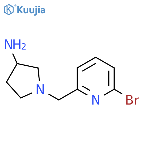 1-[(6-Bromopyridin-2-yl)methyl]pyrrolidin-3-amine structure