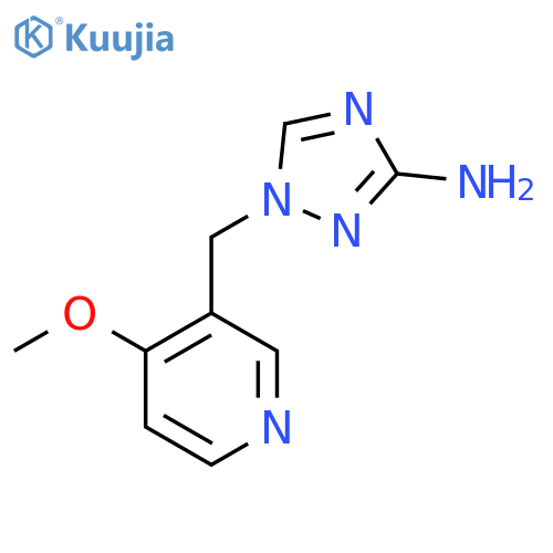 1-[(4-methoxypyridin-3-yl)methyl]-1H-1,2,4-triazol-3-amine structure
