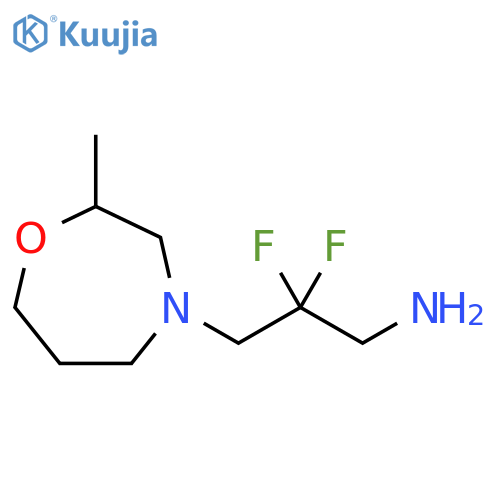 1,4-Oxazepine-4(5H)-propanamine, β,β-difluorotetrahydro-2-methyl- structure