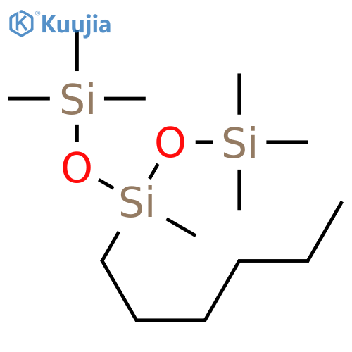 Trisiloxane,3-hexyl-1,1,1,3,5,5,5-heptamethyl- structure