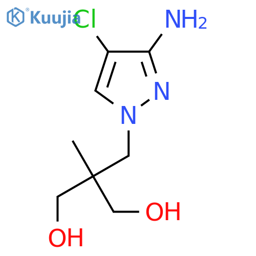 2-(3-amino-4-chloro-1H-pyrazol-1-yl)methyl-2-methylpropane-1,3-diol structure