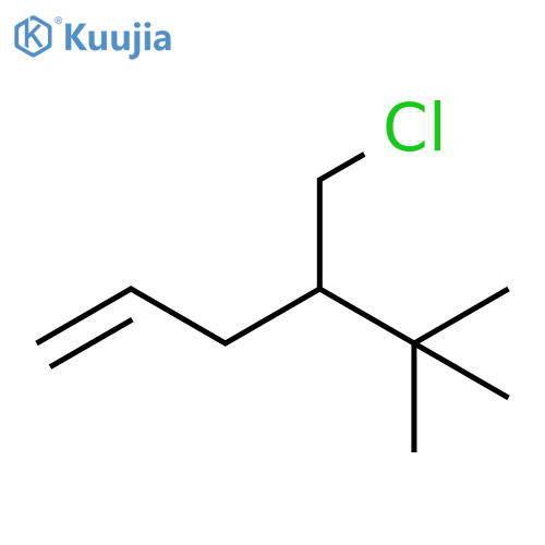 1-Hexene, 4-(chloromethyl)-5,5-dimethyl- structure