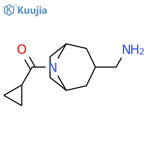 Methanone, [3-(aminomethyl)-8-azabicyclo[3.2.1]oct-8-yl]cyclopropyl- structure