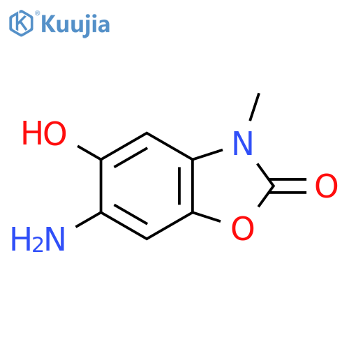 6-Amino-5-hydroxy-3-methyl-2,3-dihydro-1,3-benzoxazol-2-one structure