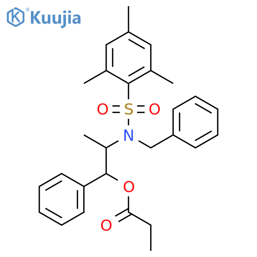 (1S,2R)-2-N-Benzyl-N-(mesitylenesulfonyl)amino-1-phenylpropyl Propionate structure
