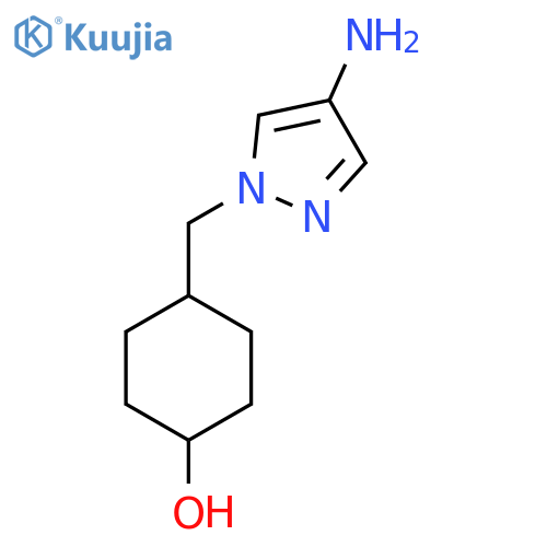 4-[(4-Amino-1h-pyrazol-1-yl)methyl]cyclohexan-1-ol structure