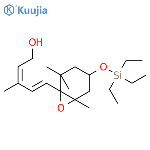 2,4-Pentadien-1-ol, 3-methyl-5-[(1S,4S,6R)-2,2,6-trimethyl-4-[(triethylsilyl)oxy]-7-oxabicyclo[4.1.0]hept-1-yl]-, (2E,4E)- structure