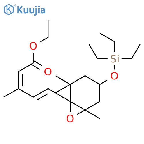 2,4-Pentadienoic acid, 3-methyl-5-[(1S,4S,6R)-2,2,6-trimethyl-4-[(triethylsilyl)oxy]-7-oxabicyclo[4.1.0]hept-1-yl]-, ethyl ester, (2E,4E)- structure