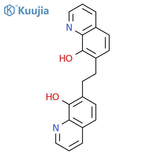 8-QUINOLINOL, 7,7'-(1,2-ETHANEDIYL)BIS- structure