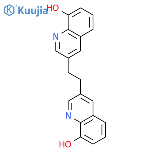 8-Quinolinol, 3,3'-(1,2-ethanediyl)bis- structure