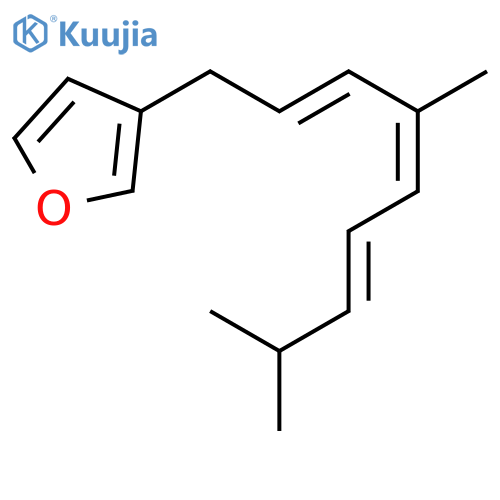 (2Z,4E,6E)-3-(4,8-dimethylnona-2,4,6-trienyl)furan structure
