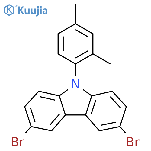 3,6-Dibromo-9-(2,4-dimethylphenyl)-9H-carbazole structure