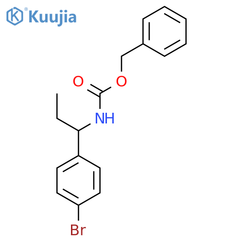 benzyl N-[1-(4-bromophenyl)propyl]carbamate structure
