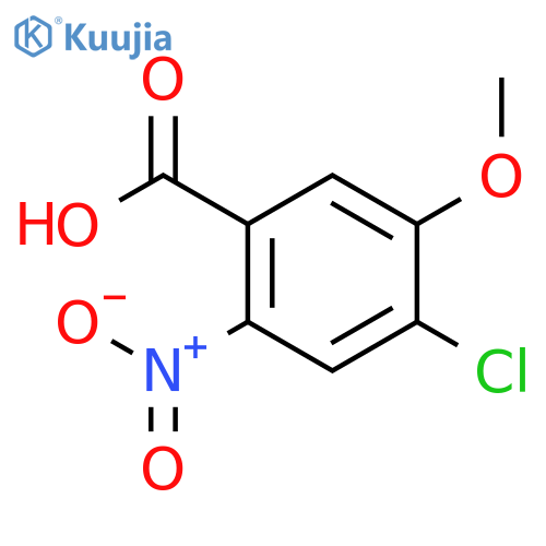 4-Chloro-5-methoxy-2-nitrobenzoic acid structure