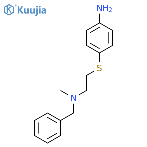 4-[2-(N-benzyl-N-methylamino)ethylthio]aniline structure