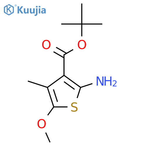 Tert-butyl 2-amino-5-methoxy-4-methylthiophene-3-carboxylate structure
