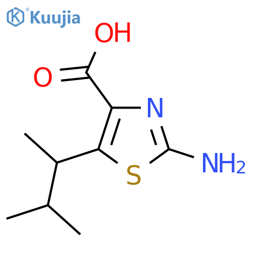 2-Amino-5-(3-methylbutan-2-yl)-1,3-thiazole-4-carboxylic acid structure