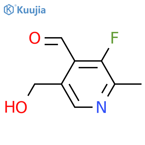 3-fluoro-5-(hydroxymethyl)-2-methyl-4-Pyridinecarboxaldehyde structure