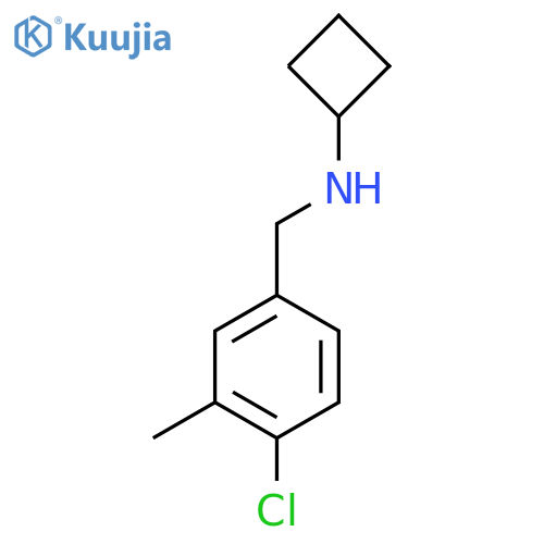N-[(4-Chloro-3-methylphenyl)methyl]cyclobutanamine structure