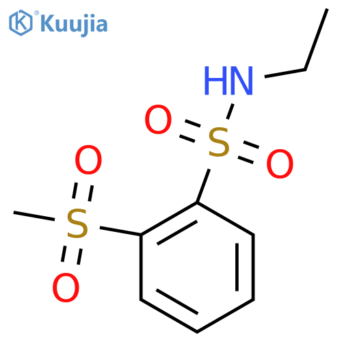 N-ethyl-2-methanesulfonylbenzene-1-sulfonamide structure