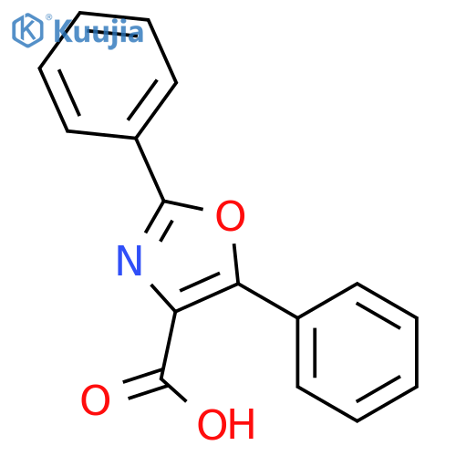 Diphenyl-1,3-oxazole-4-carboxylic acid structure