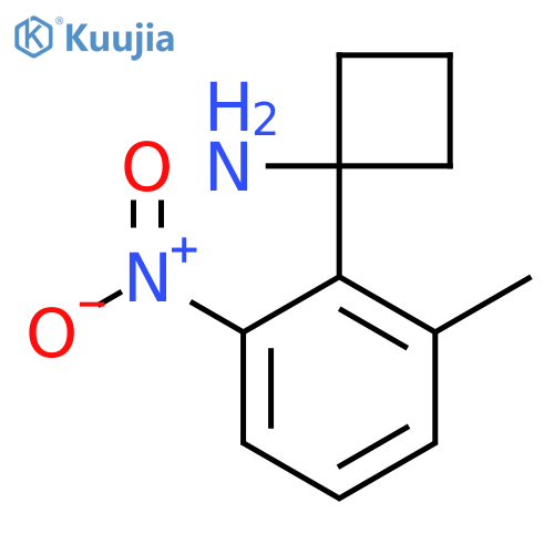 1-(2-Methyl-6-nitrophenyl)cyclobutan-1-amine structure
