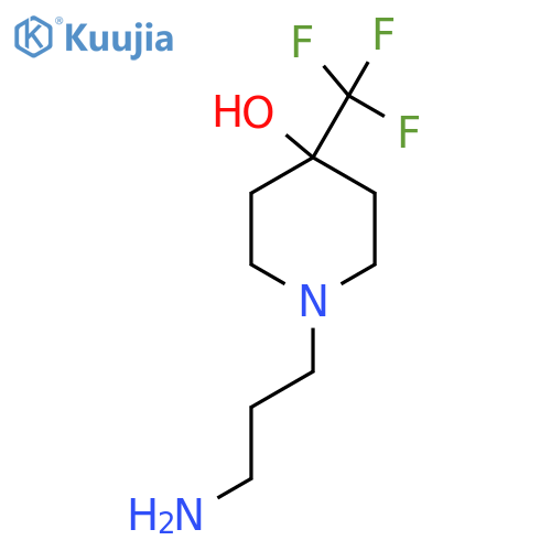 1-(3-Aminopropyl)-4-(trifluoromethyl)piperidin-4-ol structure
