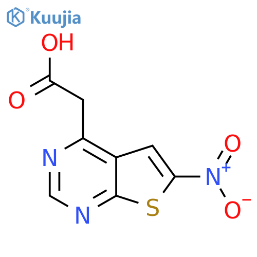2-{6-nitrothieno[2,3-d]pyrimidin-4-yl}acetic acid structure