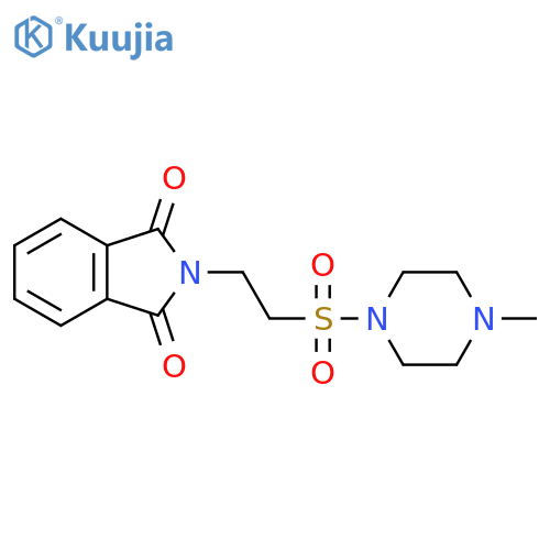 1H-Isoindole-1,3(2H)-dione, 2-[2-[(4-methyl-1-piperazinyl)sulfonyl]ethyl]- structure