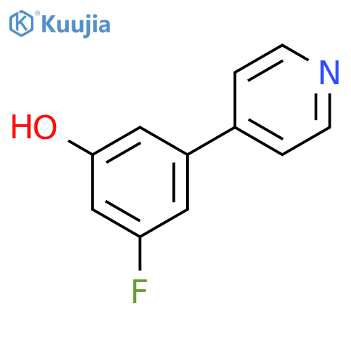 Phenol, 3-fluoro-5-(4-pyridinyl)- structure