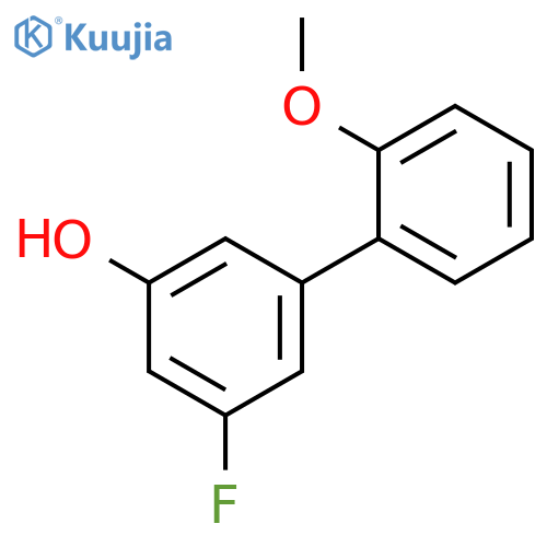 3-Fluoro-5-(2-methoxyphenyl)phenol structure