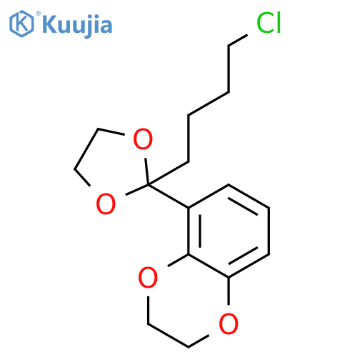 1,4-BENZODIOXIN, 5-[2-(4-CHLOROBUTYL)-1,3-DIOXOLAN-2-YL]-2,3-DIHYDRO- structure