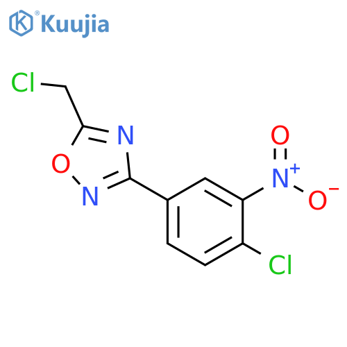 5-Chloromethyl-3-(4-chloro-3-nitrophenyl)-1,2,4oxadiazole structure