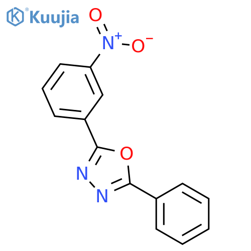 2-(3-nitrophenyl)-5-phenyl-1,3,4-oxadiazole structure
