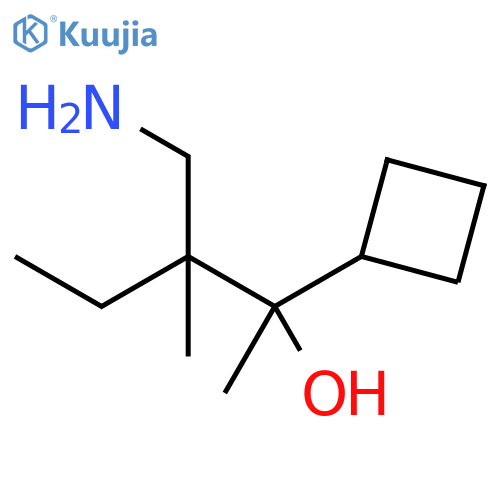 Cyclobutanemethanol, α-[1-(aminomethyl)-1-methylpropyl]-α-methyl- structure
