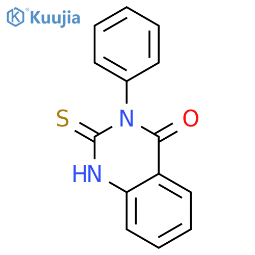 3-phenyl-2-sulfanyl-3,4-dihydroquinazolin-4-one structure