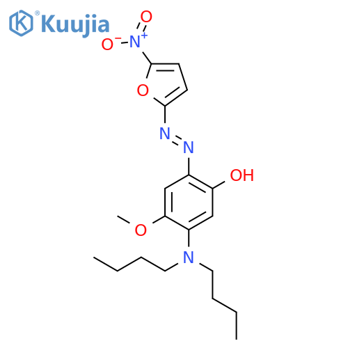 PHENOL, 5-(DIBUTYLAMINO)-4-METHOXY-2-[(5-NITRO-2-FURANYL)AZO]- structure