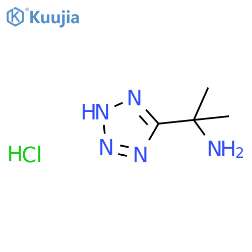 2-(2H-Tetrazol-5-yl)propan-2-amine;hydrochloride structure