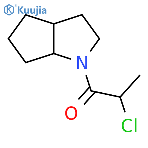 2-Chloro-1-{octahydrocyclopenta[b]pyrrol-1-yl}propan-1-one structure