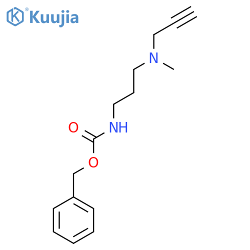 benzyl N-{3-[methyl(prop-2-yn-1-yl)amino]propyl}carbamate structure