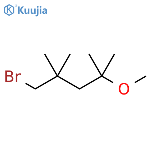 Pentane, 2-(bromomethyl)-4-methoxy-2,4-dimethyl- structure