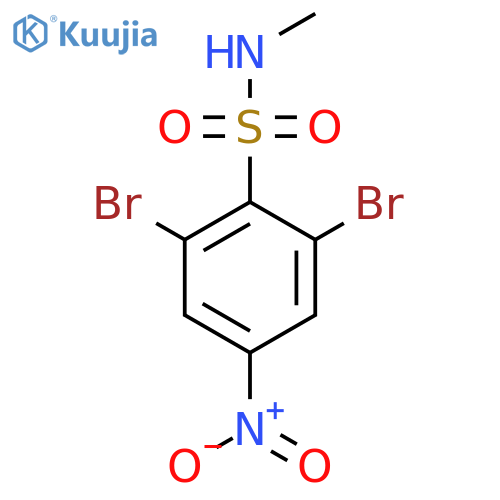 2,6-dibromo-N-methyl-4-nitrobenzene-1-sulfonamide structure