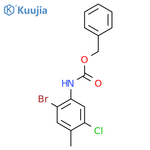 benzyl N-(2-bromo-5-chloro-4-methylphenyl)carbamate structure