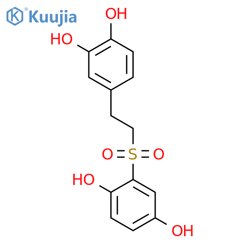 1,2-Benzenediol, 4-[2-[(2,5-dihydroxyphenyl)sulfonyl]ethyl]- structure