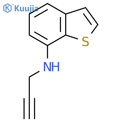 N-(prop-2-yn-1-yl)-1-benzothiophen-7-amine structure