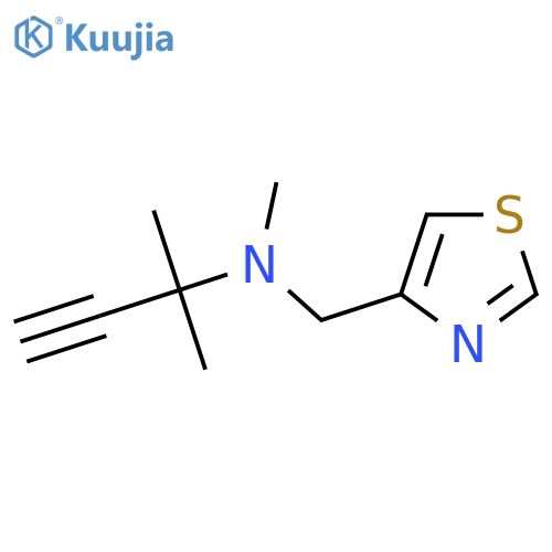 Methyl(2-methylbut-3-yn-2-yl)[(1,3-thiazol-4-yl)methyl]amine structure
