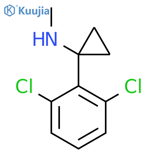 1-(2,6-dichlorophenyl)-N-methylcyclopropan-1-amine structure